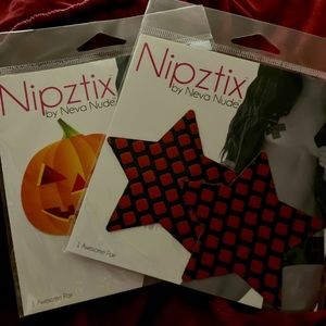 2 Nipztix Pumpkin/Stars Shaped Nipple Covers